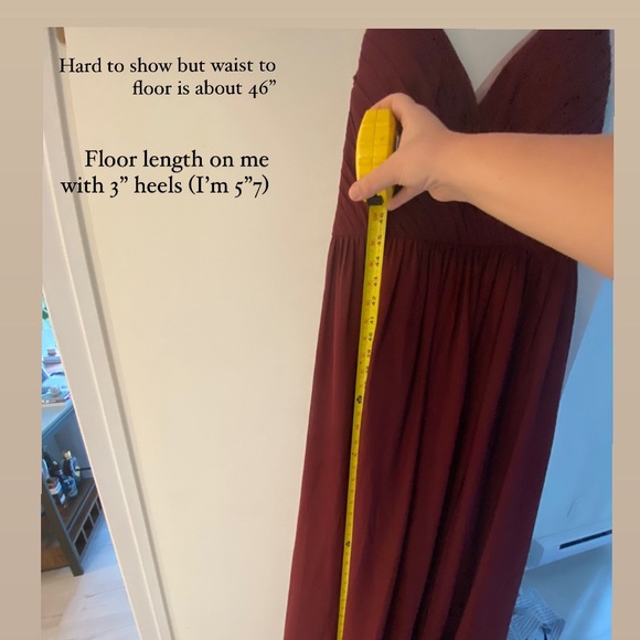 Azazie Gracie Bridesmaid Dress in Cabernet - Picture 12 of 12